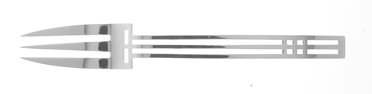 Windows (Stainless) Solid Serving Fork by Sasaki-1