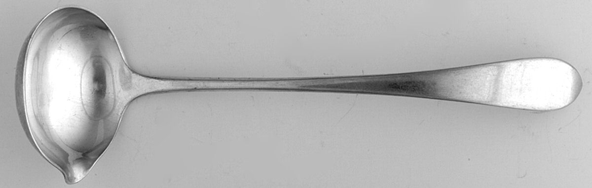 Pointed End (Sterling, 1906) Solid Piece Cream Ladle by Arthur J Stone-1