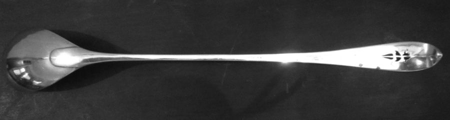 Pointed End-Cone & Flower Large Solid Pitcher Spoon by Arthur J Stone-1
