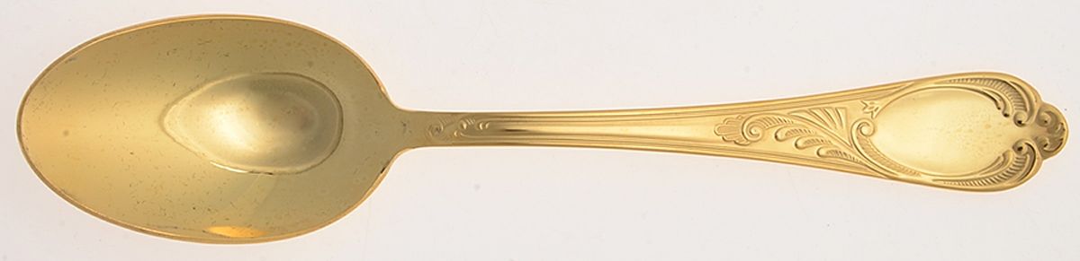 Wien (Gold Electroplate) Tablespoon (Serving Spoon) by SBS Bestecke-1