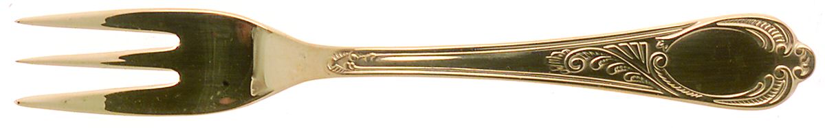 Wien (Gold Electroplate) Individual Salad Fork by SBS Bestecke-1