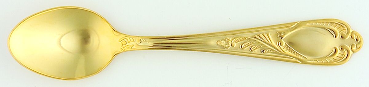Wien (Gold Electroplate) Demitasse Spoon by SBS Bestecke-1