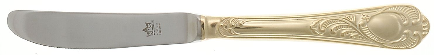 Wien (Gold Electroplate) Modern Hollow Knife by SBS Bestecke-1