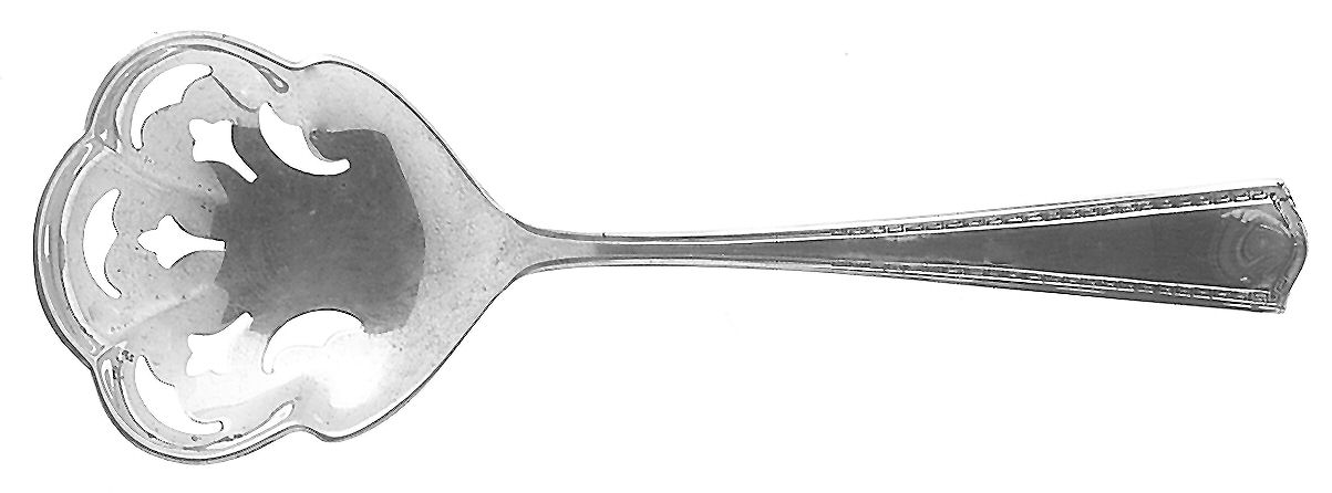 Arcadia (Sterling) Solid Bon Bon Spoon with Pierced Bowl by Saart Brothers-1