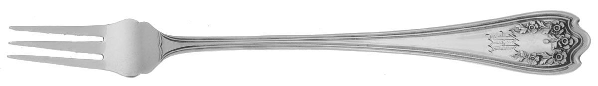 Blossom (Sterling) Individual Solid Fruit Fork by Saart Brothers-1