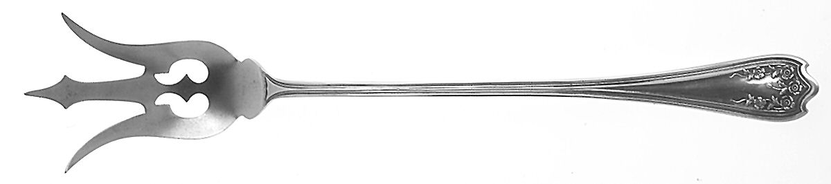 Blossom (Sterling) Large Lettuce Serving Fork by Saart Brothers-1