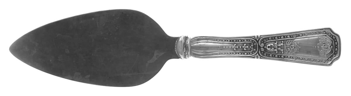 Carpathia (Sterling, 1900) Cheese Server with Silverplate Blade by Saart Brothers-1