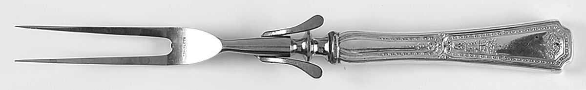 Carpathia (Sterling, 1900) Large Stainless-Prong Roast Carving Fork by Saart Brothers-1