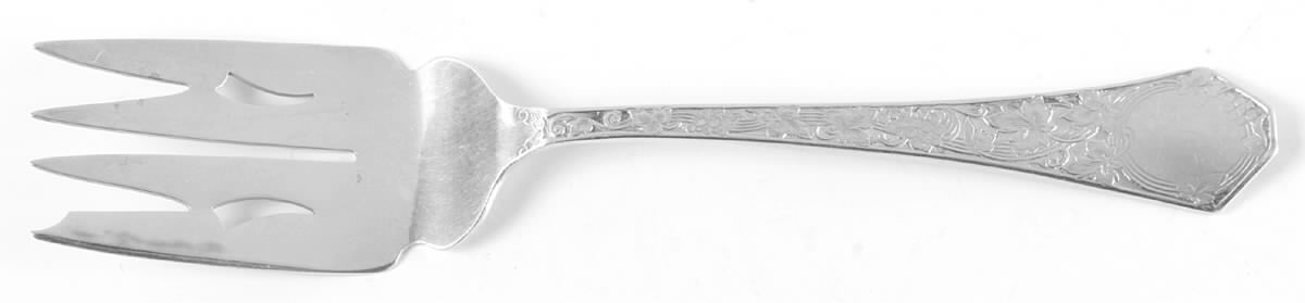 Grape (Sterling, 1905) Small Solid Cold Meat Serving Fork by Saart Brothers-1