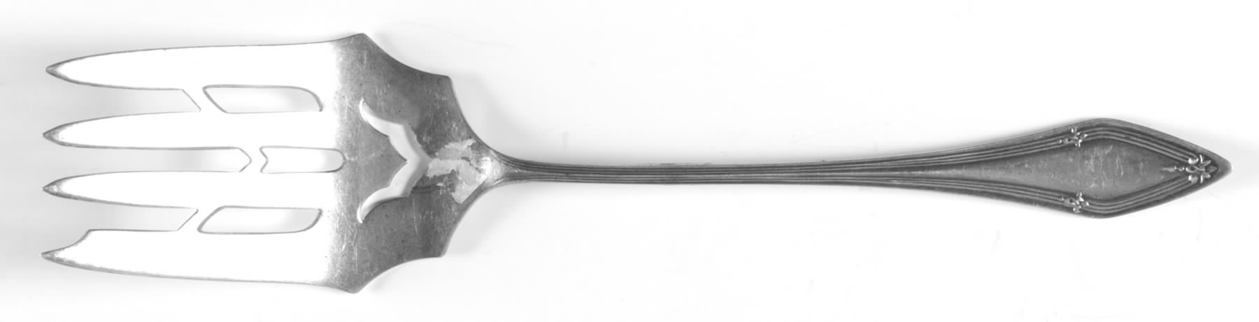 Hendrick Hudson (Sterling, 1912) Small Solid Cold Meat Serving Fork by Saart Brothers-1