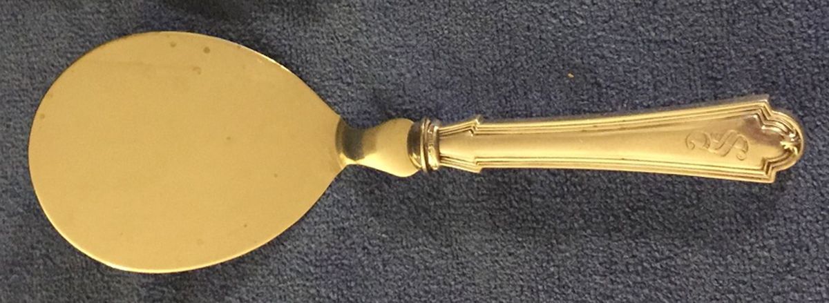 Hermitage (Sterling, 1910) Egg/Tomato Server with Stainless Blade by Saart Brothers-1