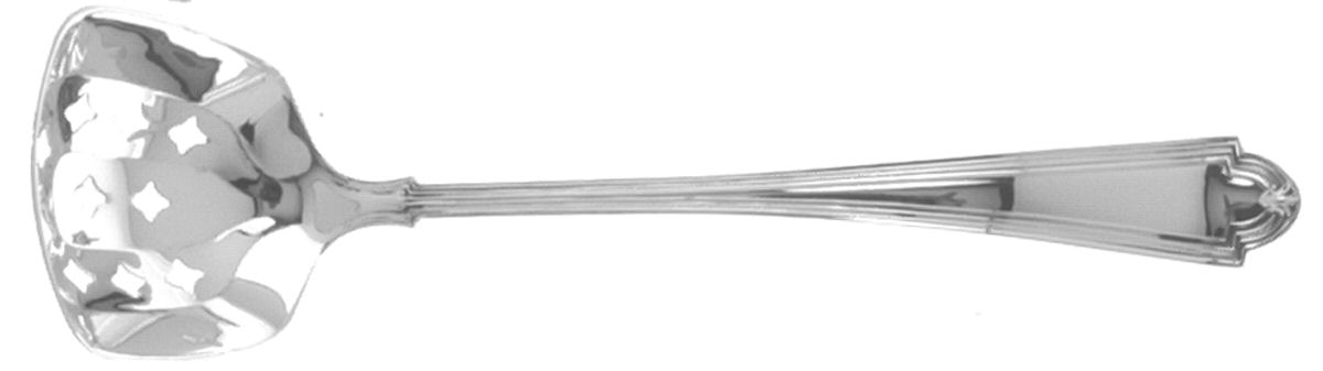 Hermitage (Sterling, 1910) Pierced Sugar Serving Ladle by Saart Brothers-1