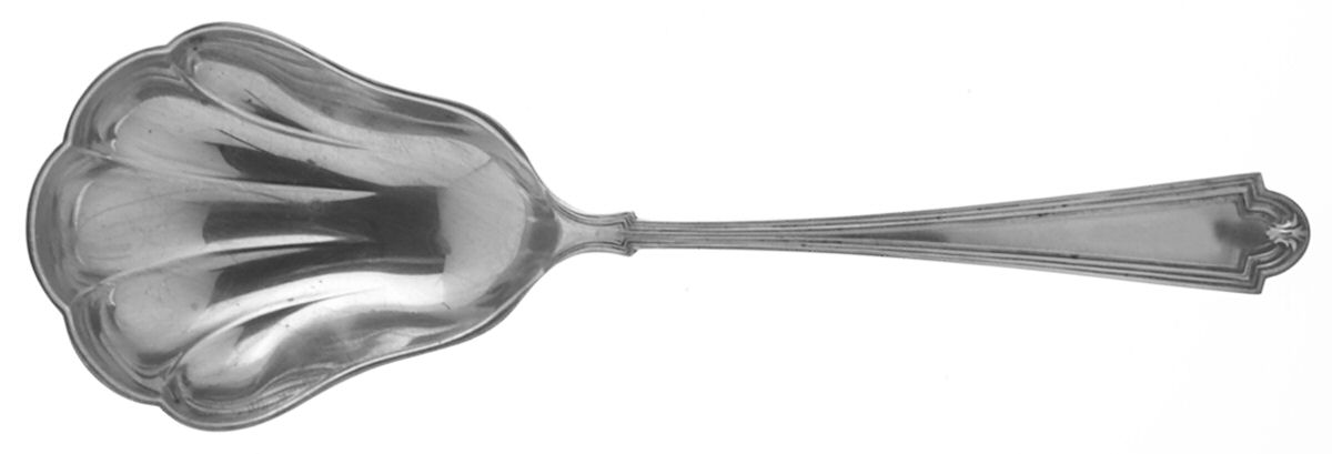 Hermitage (Sterling, 1910) Small Solid Berry/Casserole Spoon by Saart Brothers-1