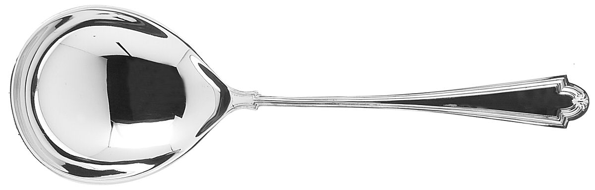 Hermitage (Sterling, 1910) Preserve Spoon by Saart Brothers-1