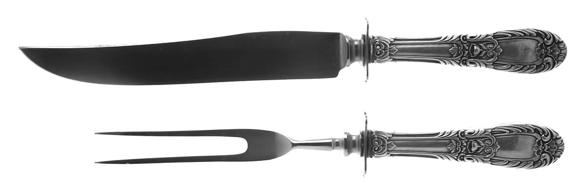 Lady Fairfield (Sterling, 1930) Small Stainless Blade 2-Piece Steak Carving Set by Saart Brothers-1