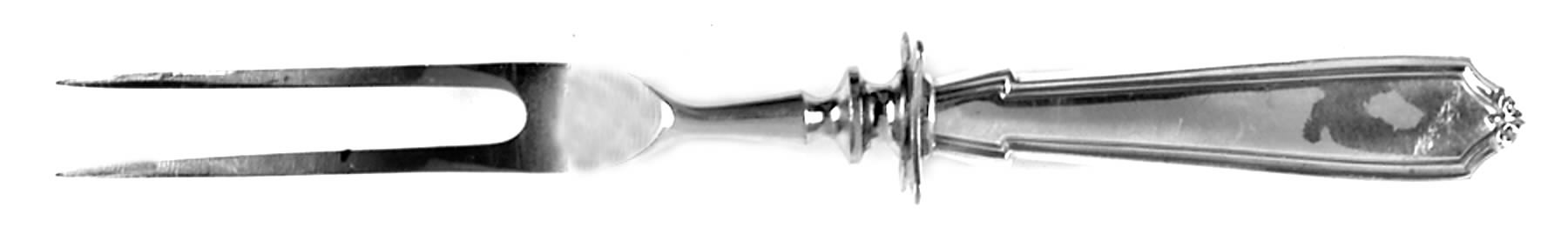 La Tosca (Sterling, 1900) Small Steak Carving Fork with Stainless Prongs by Saart Brothers-1