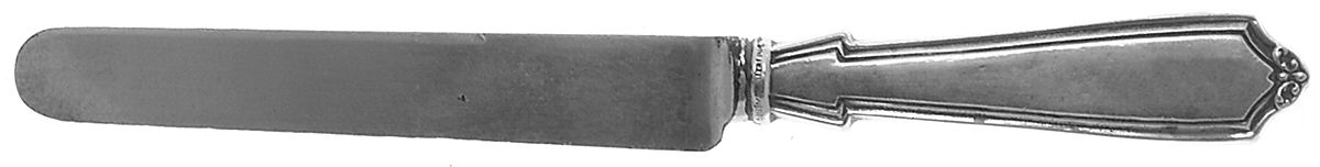 La Tosca (Sterling, 1900) Dessert/Tea Knife with Silverplate Blade by Saart Brothers-1