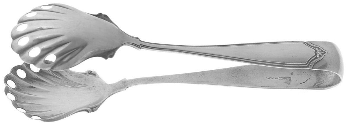 La Tosca (Sterling, 1900) Large Ice Serving Tongs by Saart Brothers-1