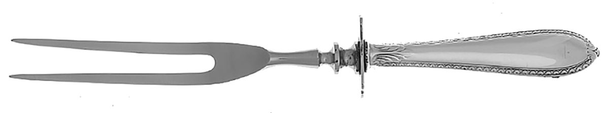 Linden (Sterling, 1930) Small Steak Carving Fork with Stainless Prongs by Saart Brothers-1