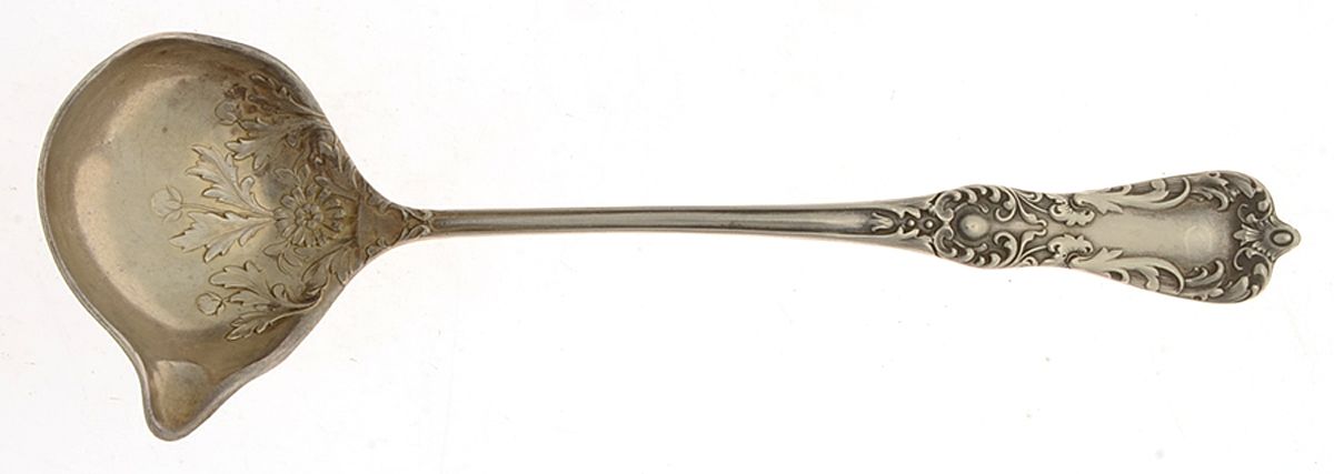 NO 1 (Sterling, 1900) Solid Piece Cream Ladle by Saart Brothers-1