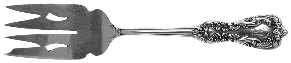 NO 1 (Sterling, 1900) Small Solid Cold Meat Serving Fork by Saart Brothers-1