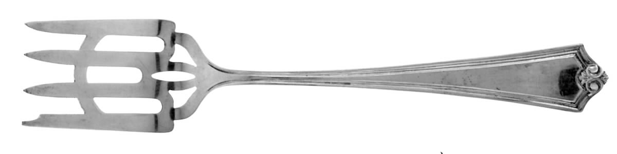 Potomac (Sterling, 1930, No Monograms) Dessert Fork by Saart Brothers-1