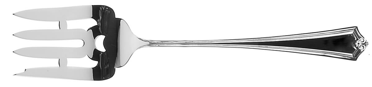 Potomac (Sterling, 1930, No Monograms) Small Solid Cold Meat Serving Fork by Saart Brothers-1