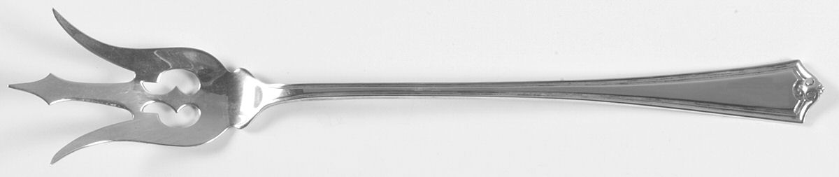 Potomac (Sterling, 1930, No Monograms) Large Lettuce Serving Fork by Saart Brothers-1