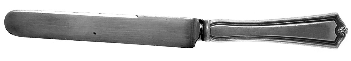 Potomac (Sterling, 1930, No Monograms) Orange Knife with Silverplate Blade by Saart Brothers-1