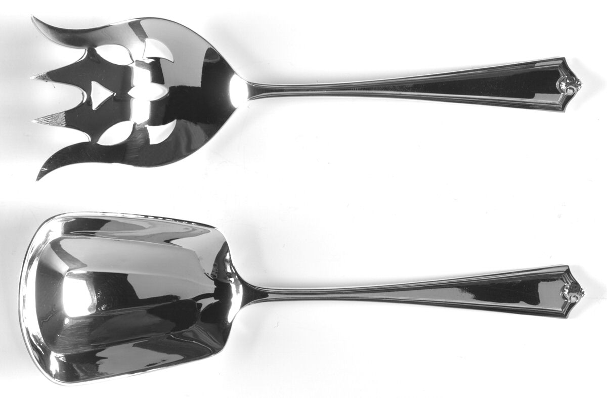 Potomac (Sterling, 1930, No Monograms) (2 Pc) Solid Salad Set by Saart Brothers-1