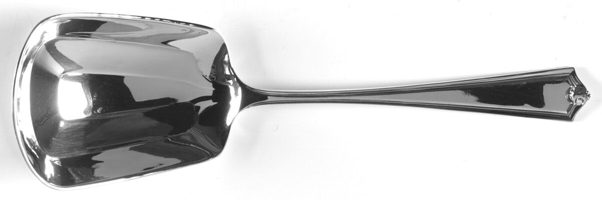 Potomac (Sterling, 1930, No Monograms) Solid Salad Serving Spoon by Saart Brothers-1