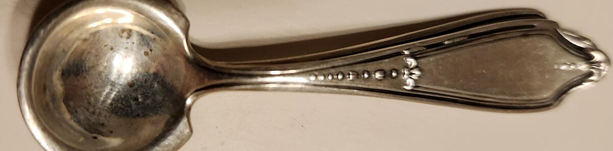Rosemary (Sterling, 1900) Individual Salt Spoon by Saart Brothers-1