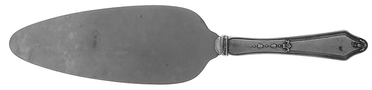 Rosemary (Sterling, 1900) Pie Server with Silverplate Blade by Saart Brothers-1