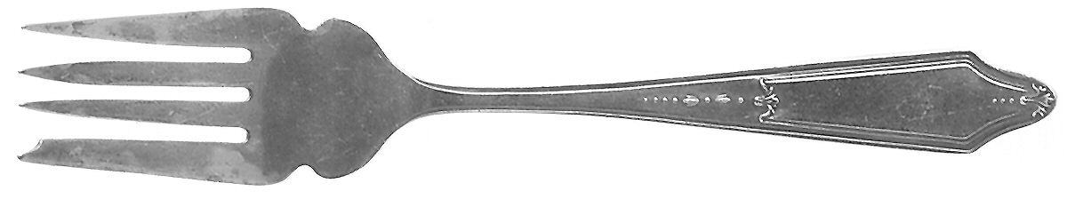 Rosemary (Sterling, 1900) Small Individual Solid Fish/Salad Fork by Saart Brothers-1
