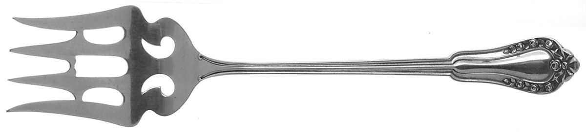 Rosebud (Sterling, 1903) Small Chipped Beef Fork by Saart Brothers-1