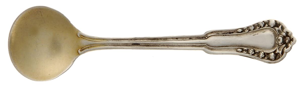 Rosebud (Sterling, 1903) Individual Salt Spoon by Saart Brothers-1