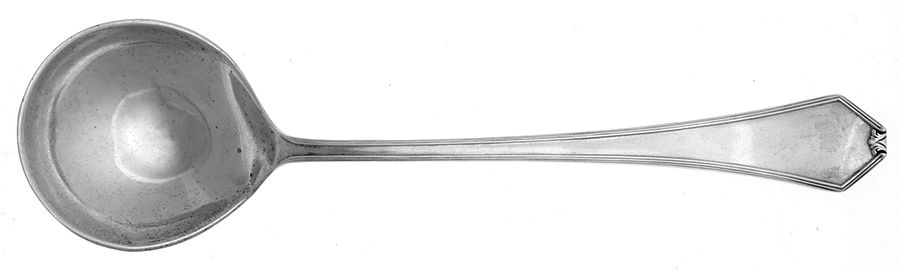 Simplicity (Sterling) Round Bowl Soup Spoon (Cream Soup) by Saart Brothers-1