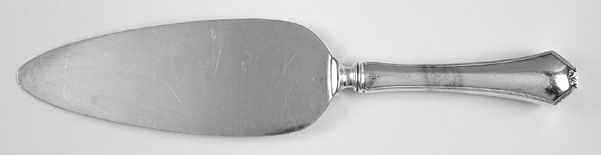 Simplicity (Sterling) Pie Server with Silverplate Blade by Saart Brothers-1