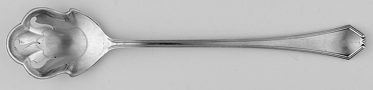Simplicity (Sterling) Large Lettuce Serving Spoon by Saart Brothers-1
