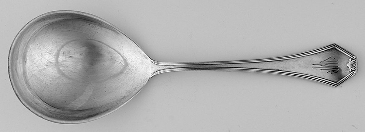 Simplicity (Sterling) Small Solid Berry/Casserole Spoon by Saart Brothers-1