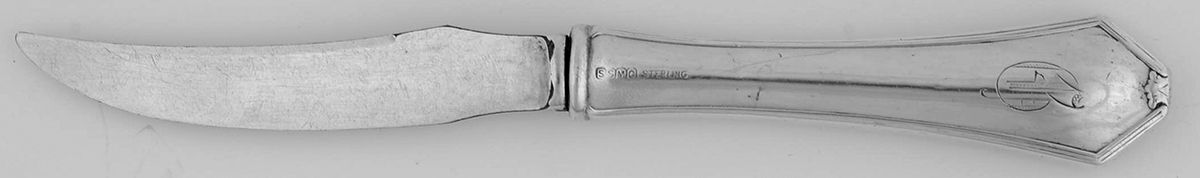 Simplicity (Sterling) Individual Fruit Knife with Silverplate Blade by Saart Brothers-1