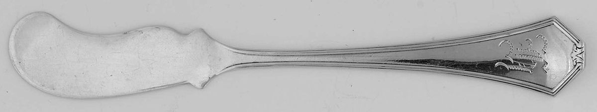 Simplicity (Sterling) Small Flat Handled Butter Spreader by Saart Brothers-1