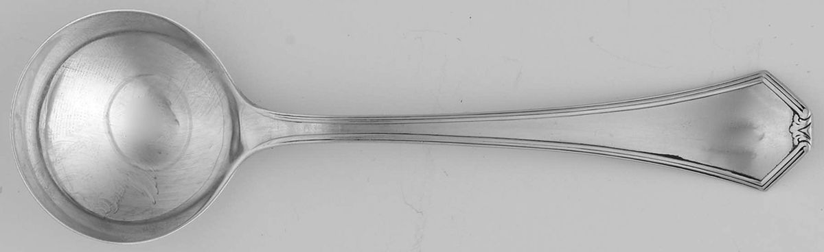 Simplicity (Sterling) Round Bowl Soup Spoon (Bouillon) by Saart Brothers-1