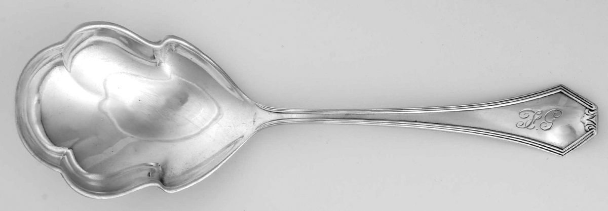 Simplicity (Sterling) Solid Salad Serving Spoon by Saart Brothers-1