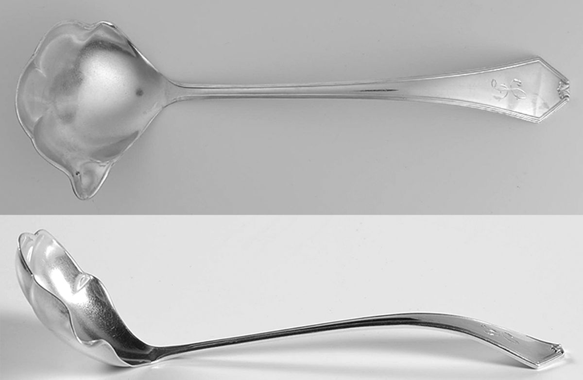 Simplicity (Sterling) Ladle-Cream/Solid Piece-Small by Saart Brothers-1