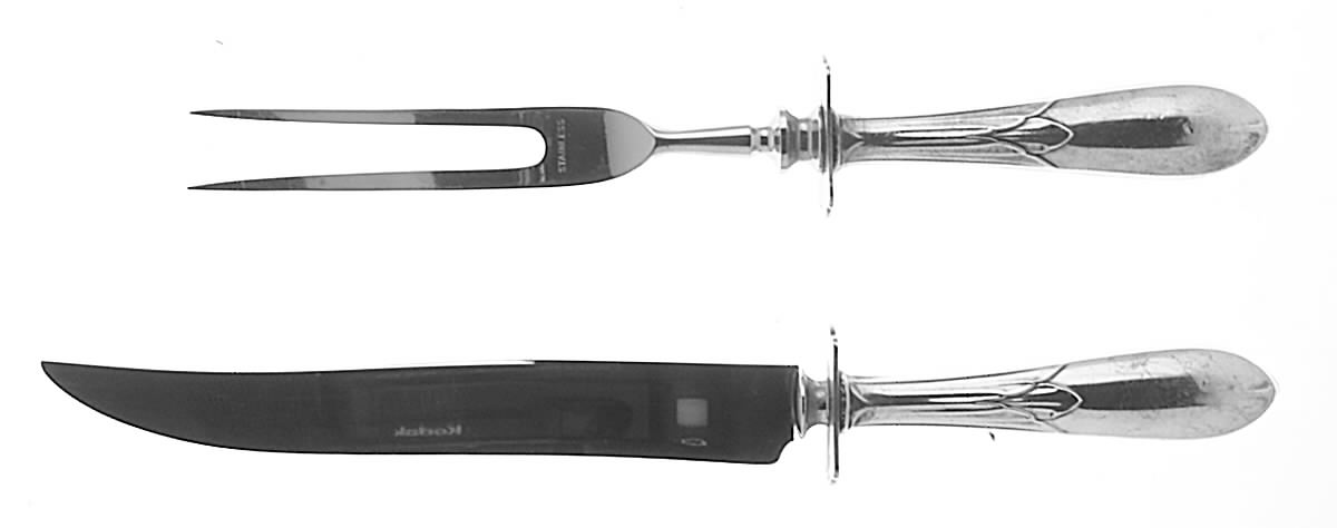 Sylvan (Sterling, 1930) Small Steak 2-Piece Carving Set w/Stainless Blade by Saart Brothers-1