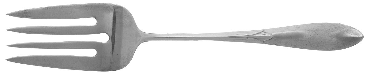 Sylvan (Sterling, 1930) Small Solid Cold Meat Serving Fork by Saart Brothers-1