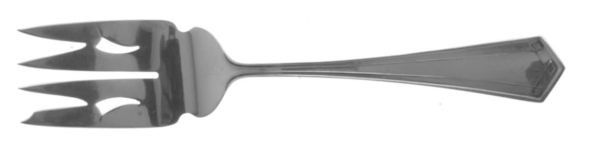 Venetia (Sterling 1909) Small Solid Cold Meat Serving Fork by Saart Brothers-1