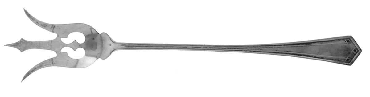 Venetia (Sterling 1909) Large Lettuce Serving Fork by Saart Brothers-1