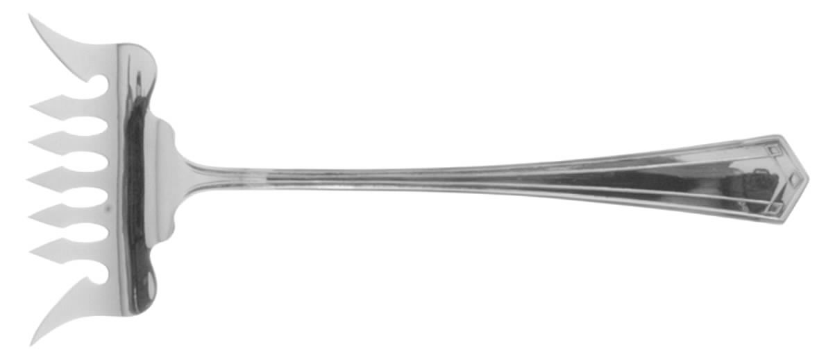 Venetia (Sterling 1909) Large Solid Tined Sardine Serving Fork by Saart Brothers-1